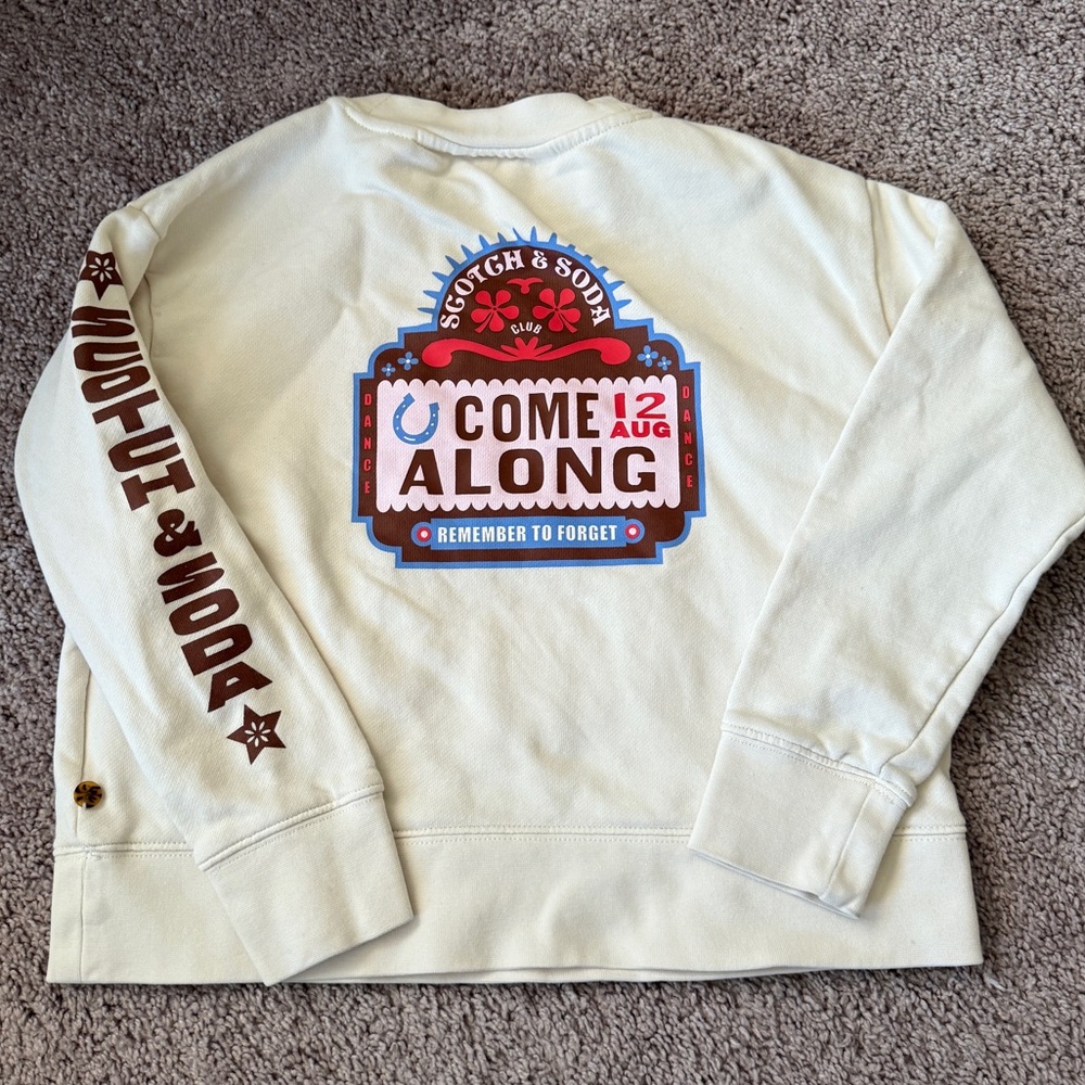 Scotch & Soda Amsterdam crewneck rodeo western equestrian cowgirls sweater